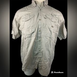Columbia Sportswear Company PFG Short Sleeve Button Up Shirt Men’s Medium